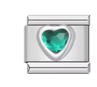 Charm corazón verde