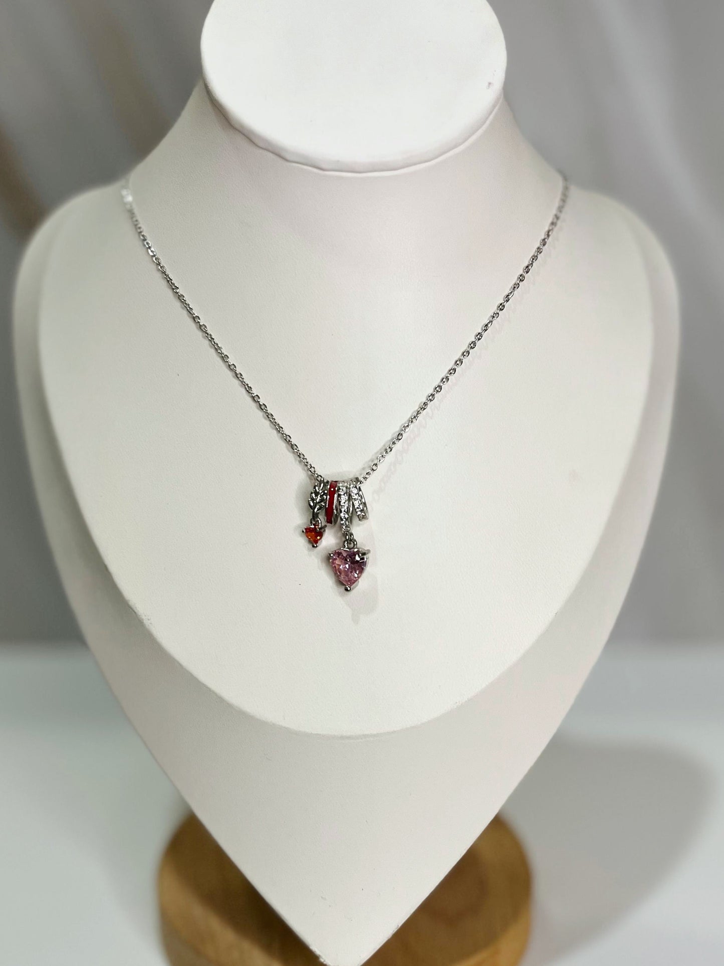 COLLAR DIJES PLATEADO CORAZÓN