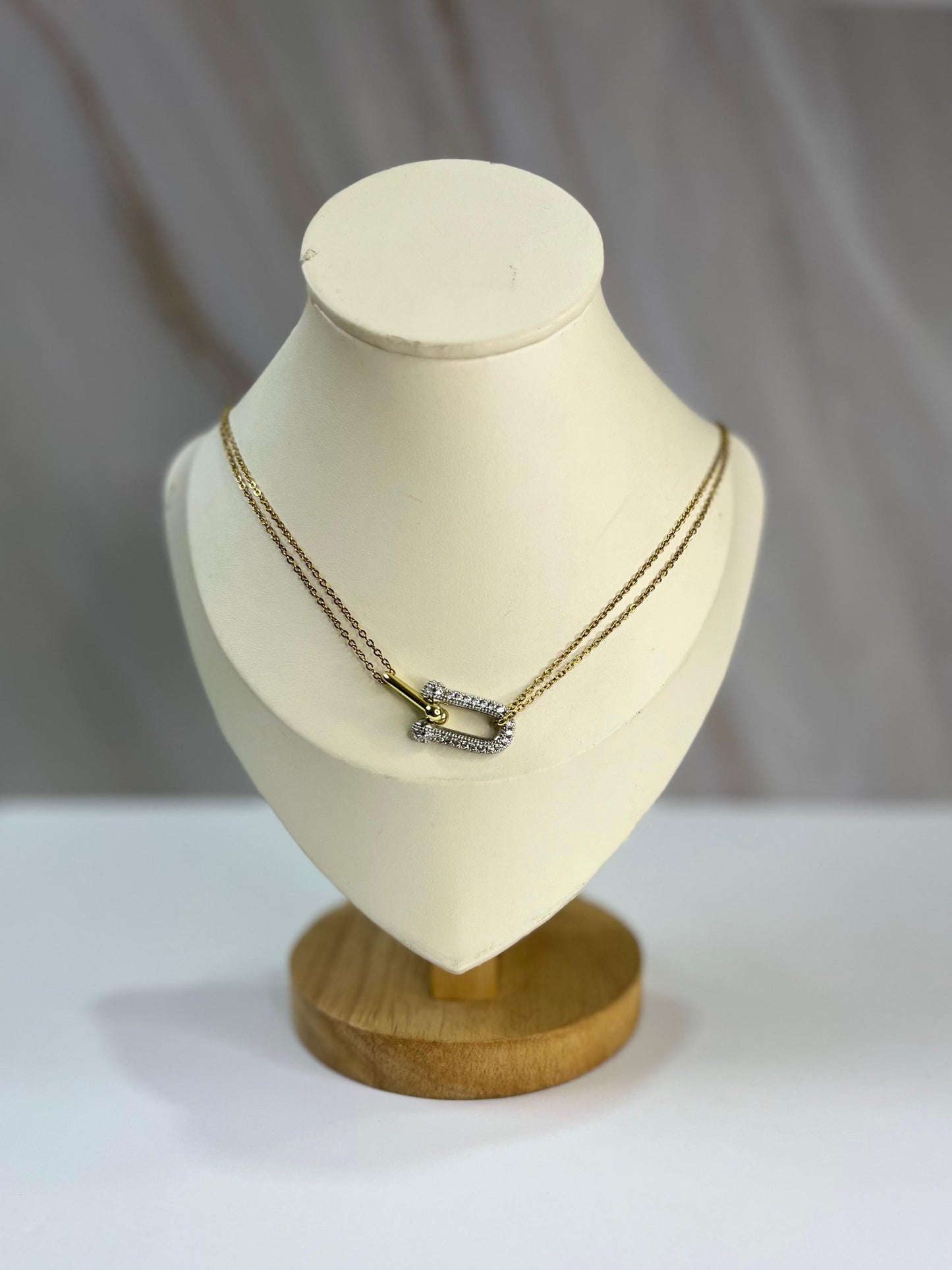 COLLAR DOBLE ZIRC BIC