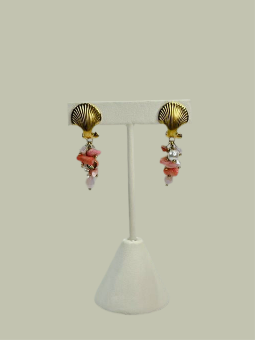 Aretes Conchitas Rosas