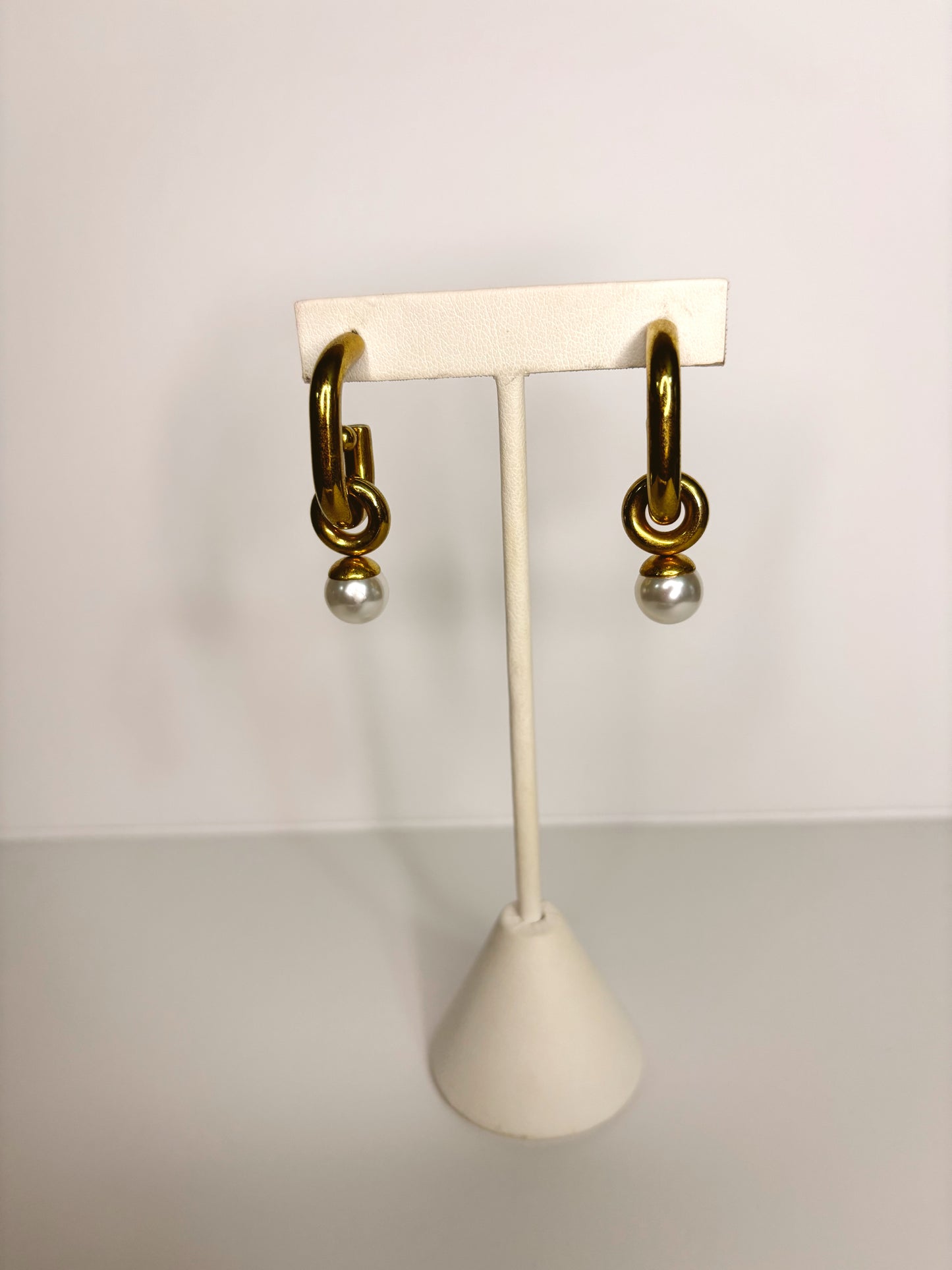 Aretes Perla Cuadrado