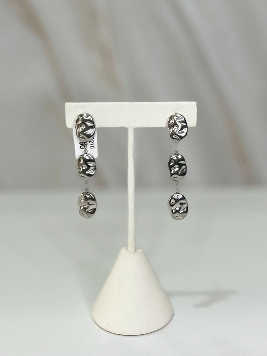 Aretes chicol plateados