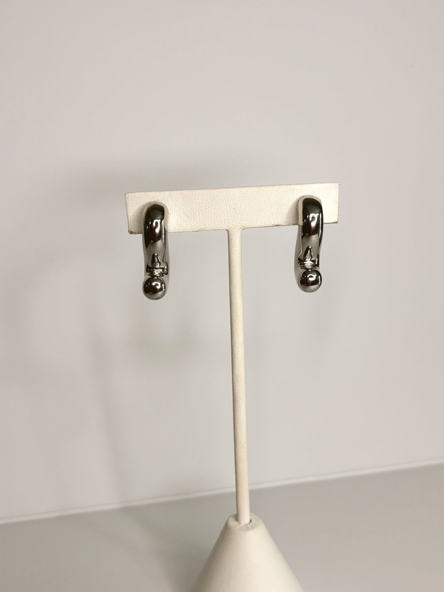 Aretes Gusanito Plateados