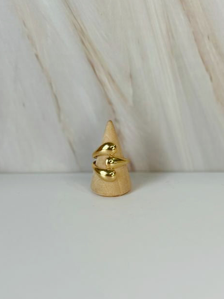 Anillo Gotas cruzadas