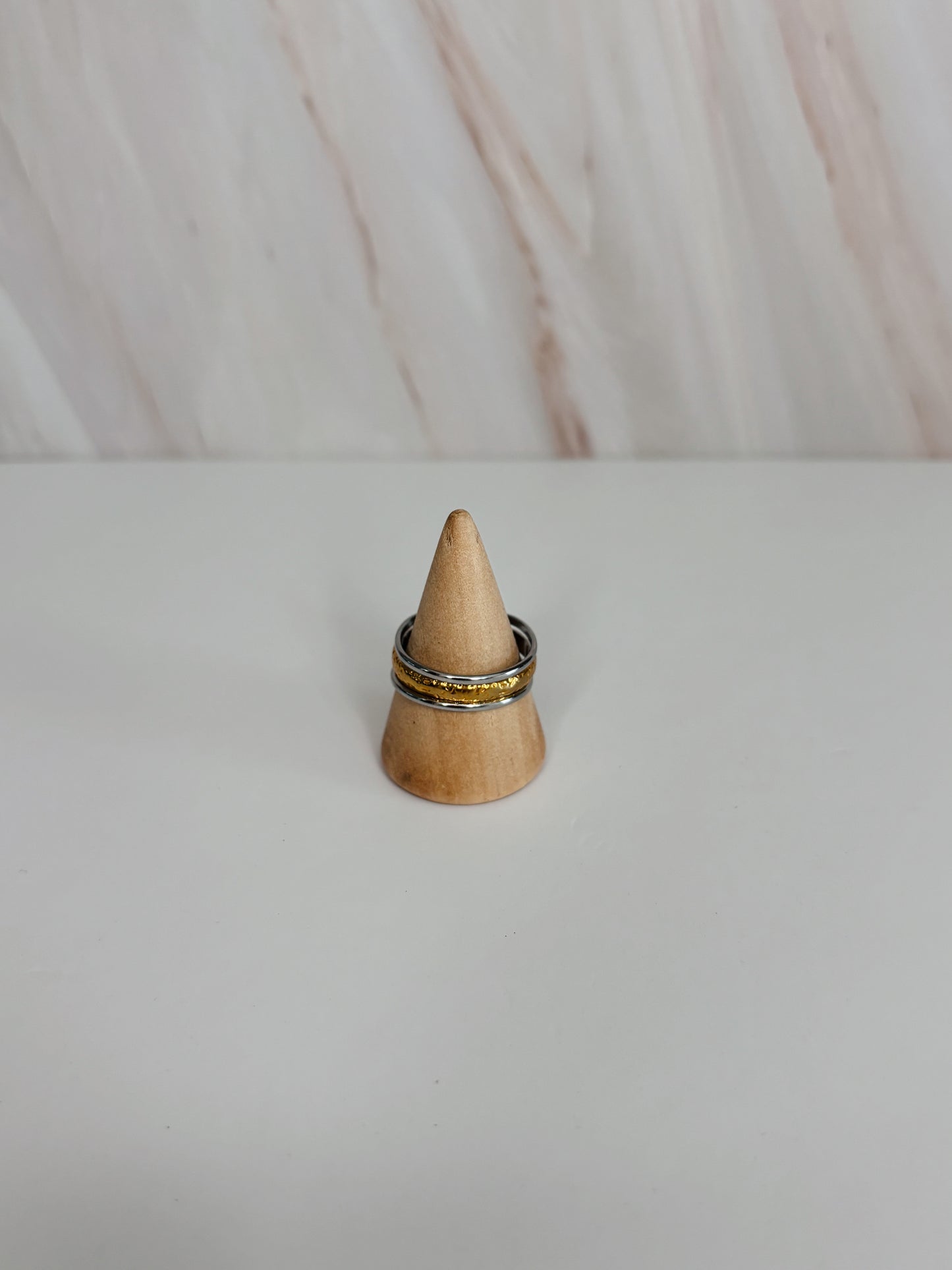 Anillo Bicolor Rayas
