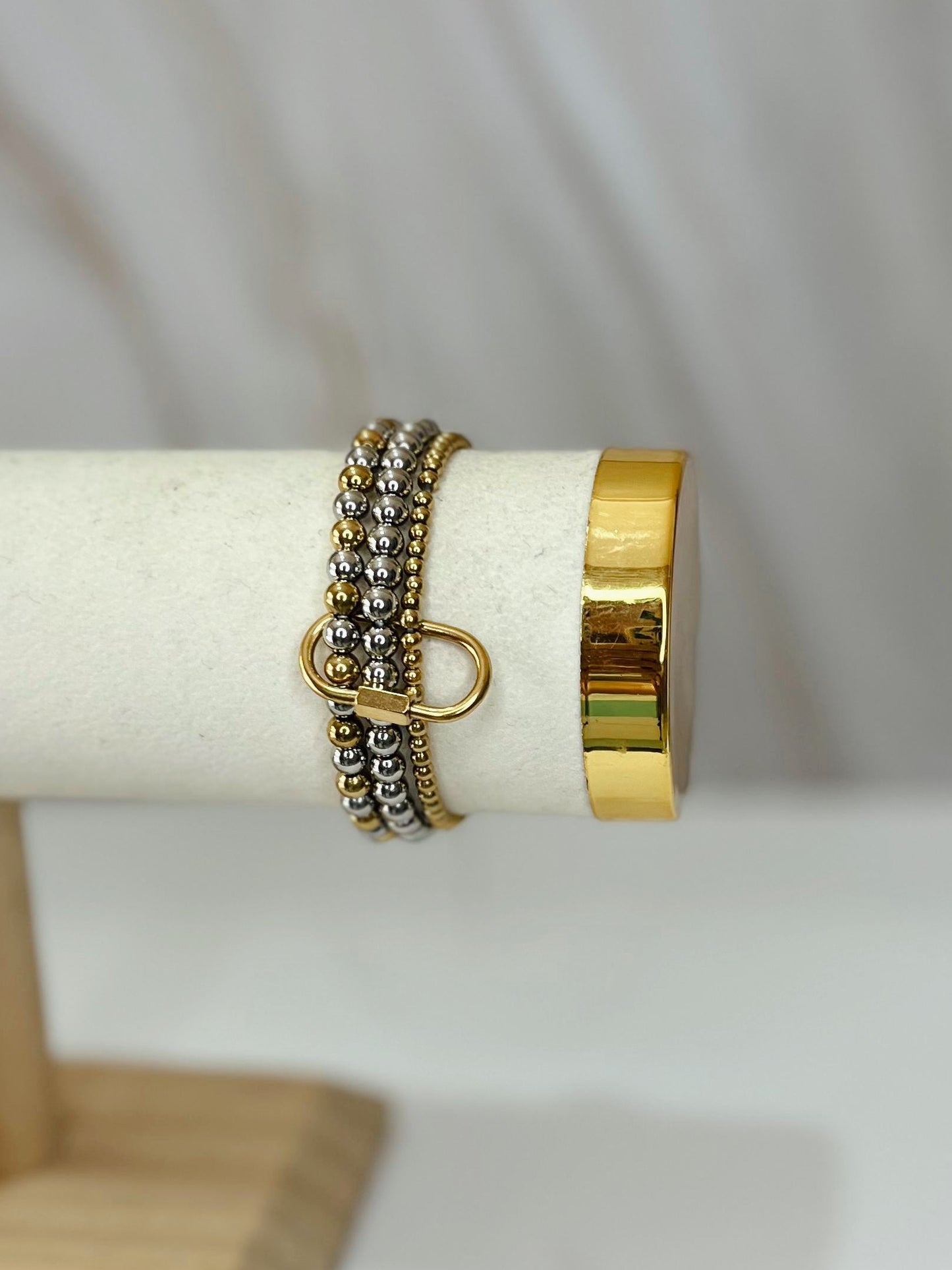 Pulseras Unidas Clip bicolor