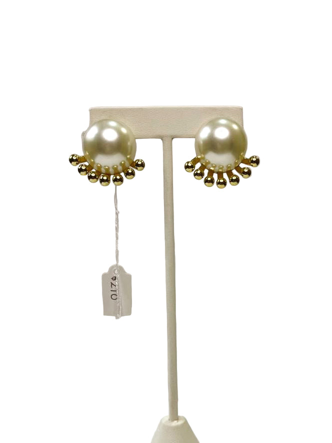 Aretes perla grande picos