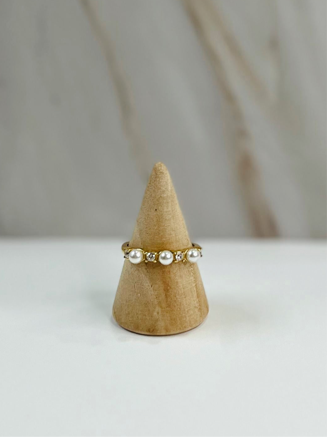 Anillo perlitas