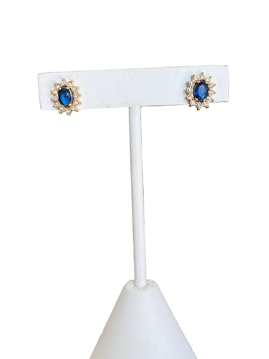 Arete azul fiesta mini