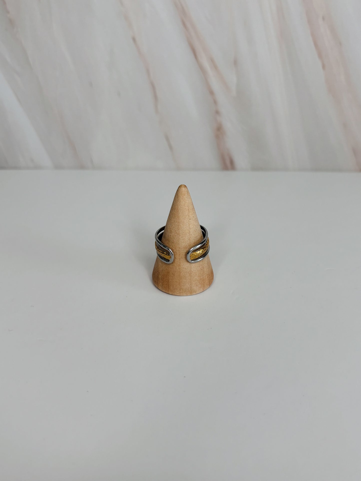 Anillo Bicolor Rayas