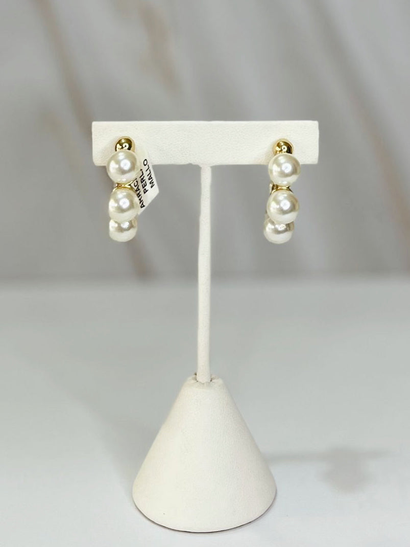 Media arracada perla mallo