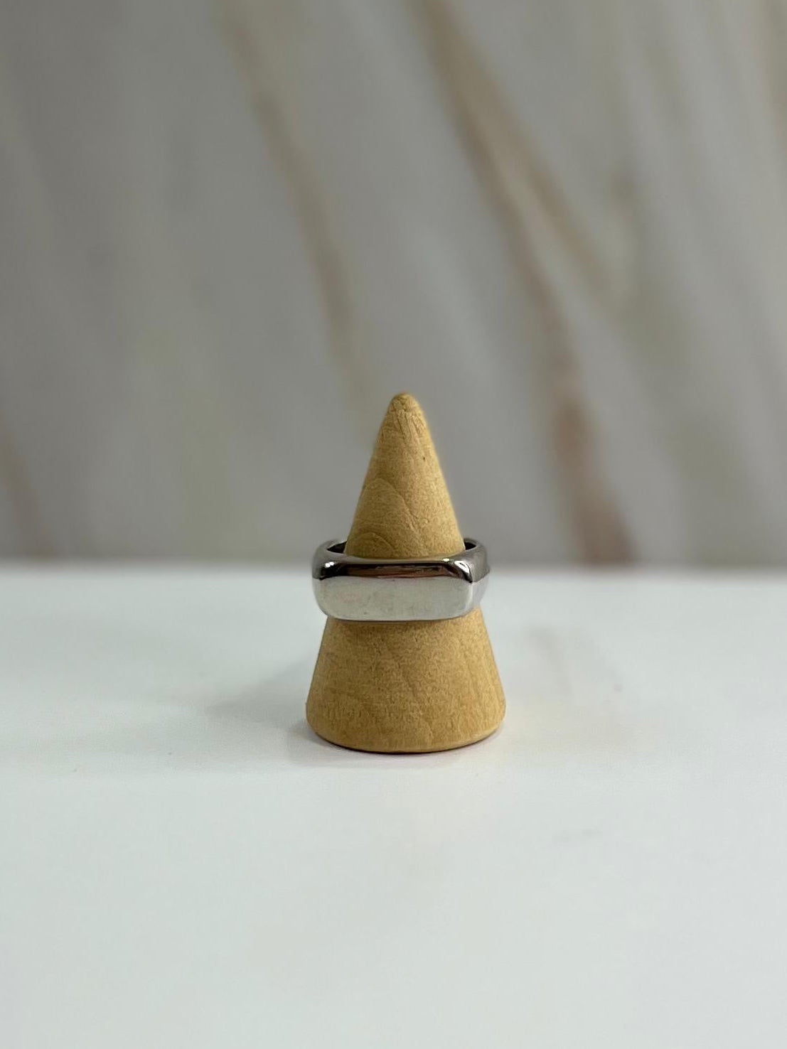 ANILLO PLANO PLATEADO