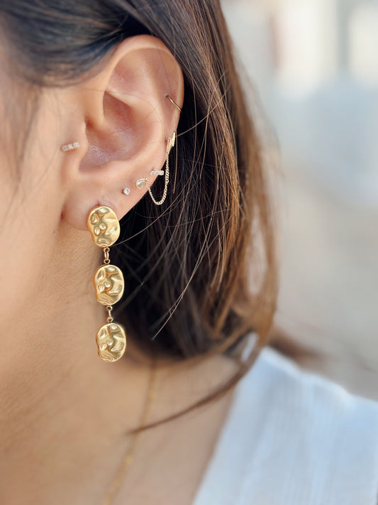 Aretes chicol dorado