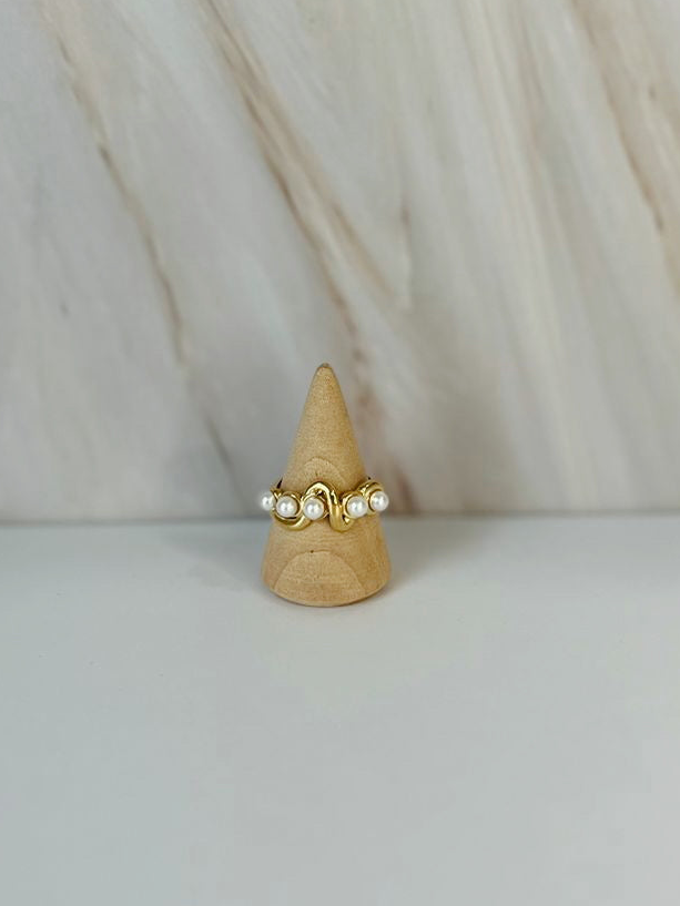 Anillo perlas