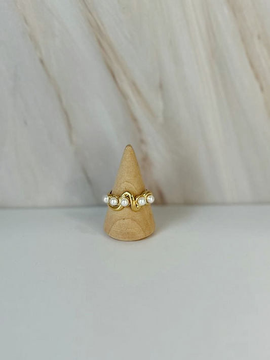 Anillo perlas