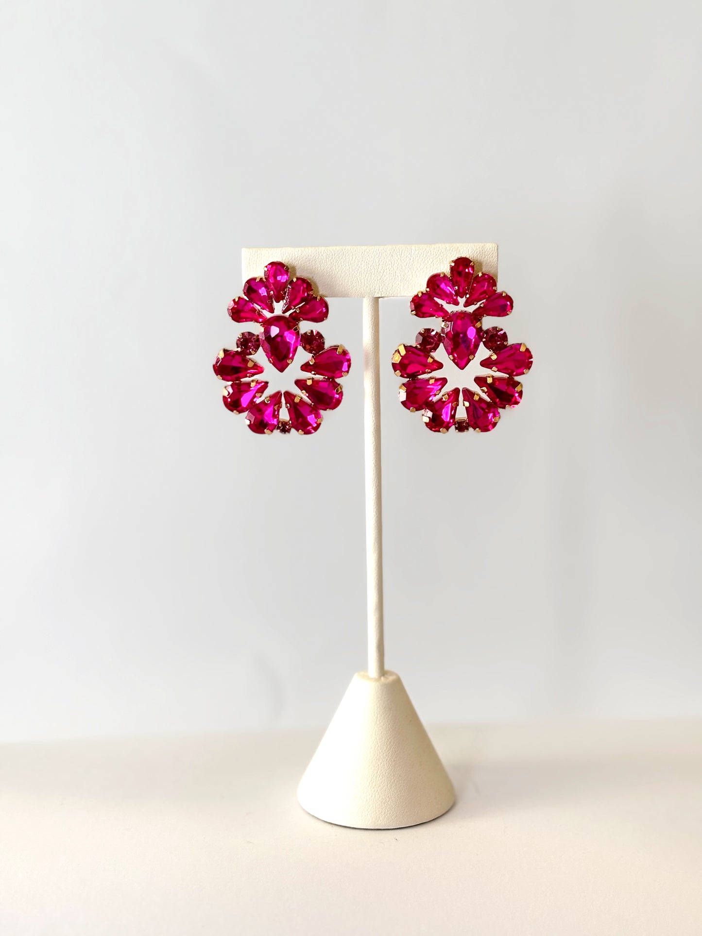 Aretes Redondos Rosa