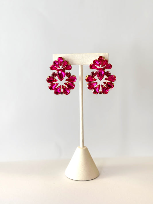 Aretes Redondos Rosa