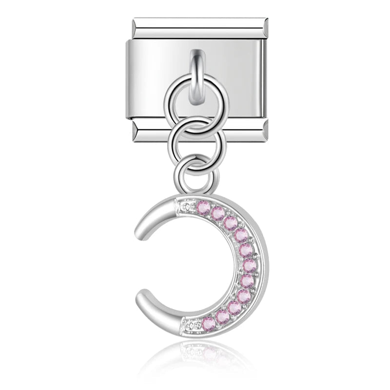 Charm Luna Rosa Colgante