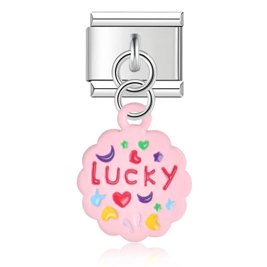 Charm Lucky Rosa Colgante