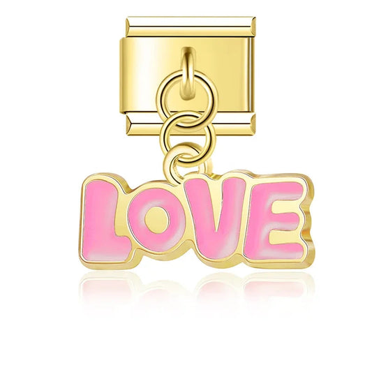 Charm Love Colgante Dorado